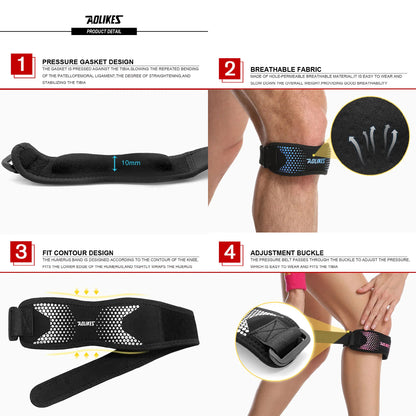 Rodillera Soporte Rodilla Menisco Tendon Deportiva Ajustable